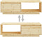 vidaXL - Salontafel - 110x50x33,5 - cm - massief - vurenhout
