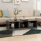 vidaXL - Salontafel - 110x50x34 - cm - massief - grenenhout - grijs