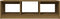 vidaXL - Salontafel - 110x50x34 - cm - massief - grenenhout - honingbruin