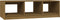 vidaXL - Salontafel - 110x50x34 - cm - massief - grenenhout - honingbruin