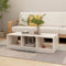 vidaXL - Salontafel - 110x50x34 - cm - massief - grenenhout - wit
