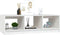 vidaXL - Salontafel - 110x50x34 - cm - massief - grenenhout - wit