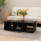 vidaXL - Salontafel - 110x50x34 - cm - massief - grenenhout - zwart