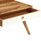 vidaXL - Salontafel - 110x50x35 - cm - massief - sheeshamhout