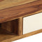 vidaXL - Salontafel - 110x50x35 - cm - massief - sheeshamhout