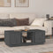 vidaXL - Salontafel - 110x50x40 - cm - massief - grenenhout - grijs