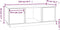 vidaXL - Salontafel - 110x50x40 - cm - massief - grenenhout - grijs