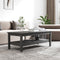 vidaXL - Salontafel - 110x50x40 - cm - massief - grenenhout - grijs