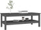 vidaXL - Salontafel - 110x50x40 - cm - massief - grenenhout - grijs