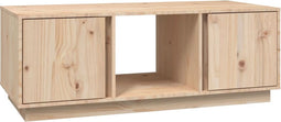 vidaXL - Salontafel - 110x50x40 - cm - massief - grenenhout
