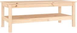 vidaXL - Salontafel - 110x50x40 - cm - massief - grenenhout