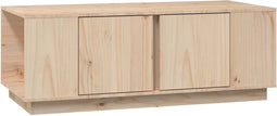 vidaXL - Salontafel - 110x50x40 - cm - massief - grenenhout