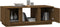 vidaXL - Salontafel - 110x50x40 - cm - massief - grenenhout - honingbruin