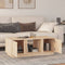 vidaXL - Salontafel - 110x50x40 - cm - massief - grenenhout