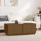 vidaXL - Salontafel - 110x50x40 - cm - massief - grenenhout - honingbruin