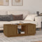 vidaXL - Salontafel - 110x50x40 - cm - massief - grenenhout - honingbruin