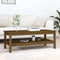 vidaXL - Salontafel - 110x50x40 - cm - massief - grenenhout - honingbruin