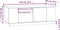 vidaXL - Salontafel - 110x50x40 - cm - massief - grenenhout - honingbruin