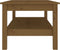 vidaXL - Salontafel - 110x50x40 - cm - massief - grenenhout - honingbruin