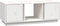 vidaXL - Salontafel - 110x50x40 - cm - massief - grenenhout - wit