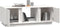 vidaXL - Salontafel - 110x50x40 - cm - massief - grenenhout - wit