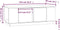 vidaXL - Salontafel - 110x50x40 - cm - massief - grenenhout - wit