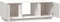 vidaXL - Salontafel - 110x50x40 - cm - massief - grenenhout - wit