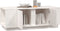 vidaXL - Salontafel - 110x50x40 - cm - massief - grenenhout - wit