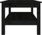 vidaXL - Salontafel - 110x50x40 - cm - massief - grenenhout - zwart