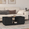 vidaXL - Salontafel - 110x50x40 - cm - massief - grenenhout - zwart