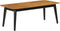 vidaXL - Salontafel - 110x50x40 - cm - massief - mangohout - en - ijzer