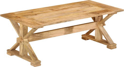 vidaXL - Salontafel - 110x52x40 - cm - massief - mangohout