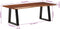 vidaXL - Salontafel - 110x55x40 - cm - massief - acaciahout - honingbruin