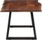 vidaXL - Salontafel - 110x55x40 - cm - massief - acaciahout - honingbruin