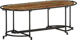 vidaXL - Salontafel - 110x55x40 - cm - massief - gerecycled - hout