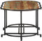 vidaXL - Salontafel - 110x55x40 - cm - massief - gerecycled - hout