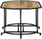vidaXL - Salontafel - 110x55x40 - cm - massief - ruw - mangohout