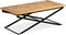 vidaXL - Salontafel - 110x55x42 - cm - massief - mangohout