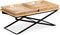 vidaXL - Salontafel - 110x55x42 - cm - massief - mangohout