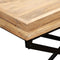 vidaXL - Salontafel - 110x55x42 - cm - massief - mangohout