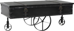 vidaXL - Salontafel - 110x55x43 - cm - MDF - en - vurenhout