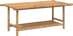 vidaXL - Salontafel - 110x55x45 - cm - bamboe