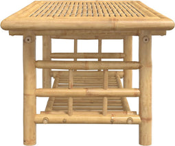 vidaXL - Salontafel - 110x55x45 - cm - bamboe