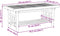 vidaXL - Salontafel - 110x55x45 - cm - bamboe