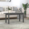 vidaXL - Salontafel - 110x55x45 - cm - massief - grenenhout - grijs