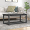 vidaXL - Salontafel - 110x55x45 - cm - massief - grenenhout - grijs