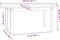 vidaXL - Salontafel - 110x55x45 - cm - massief - grenenhout - grijs