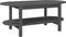vidaXL - Salontafel - 110x55x45 - cm - massief - grenenhout - grijs