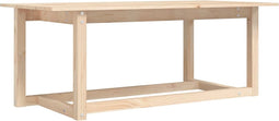 vidaXL - Salontafel - 110x55x45 - cm - massief - grenenhout