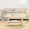 vidaXL - Salontafel - 110x55x45 - cm - massief - grenenhout